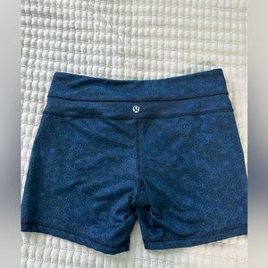 Lululemon Blue Biker Shorts